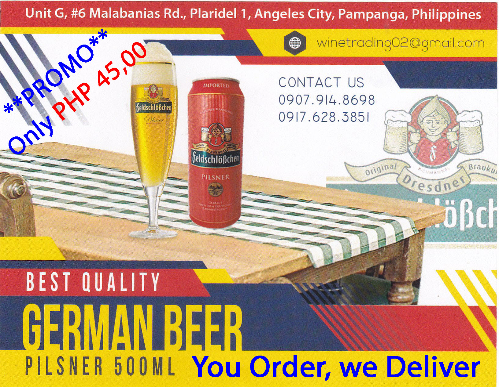 German Beer Feldschlößchen Pilsner