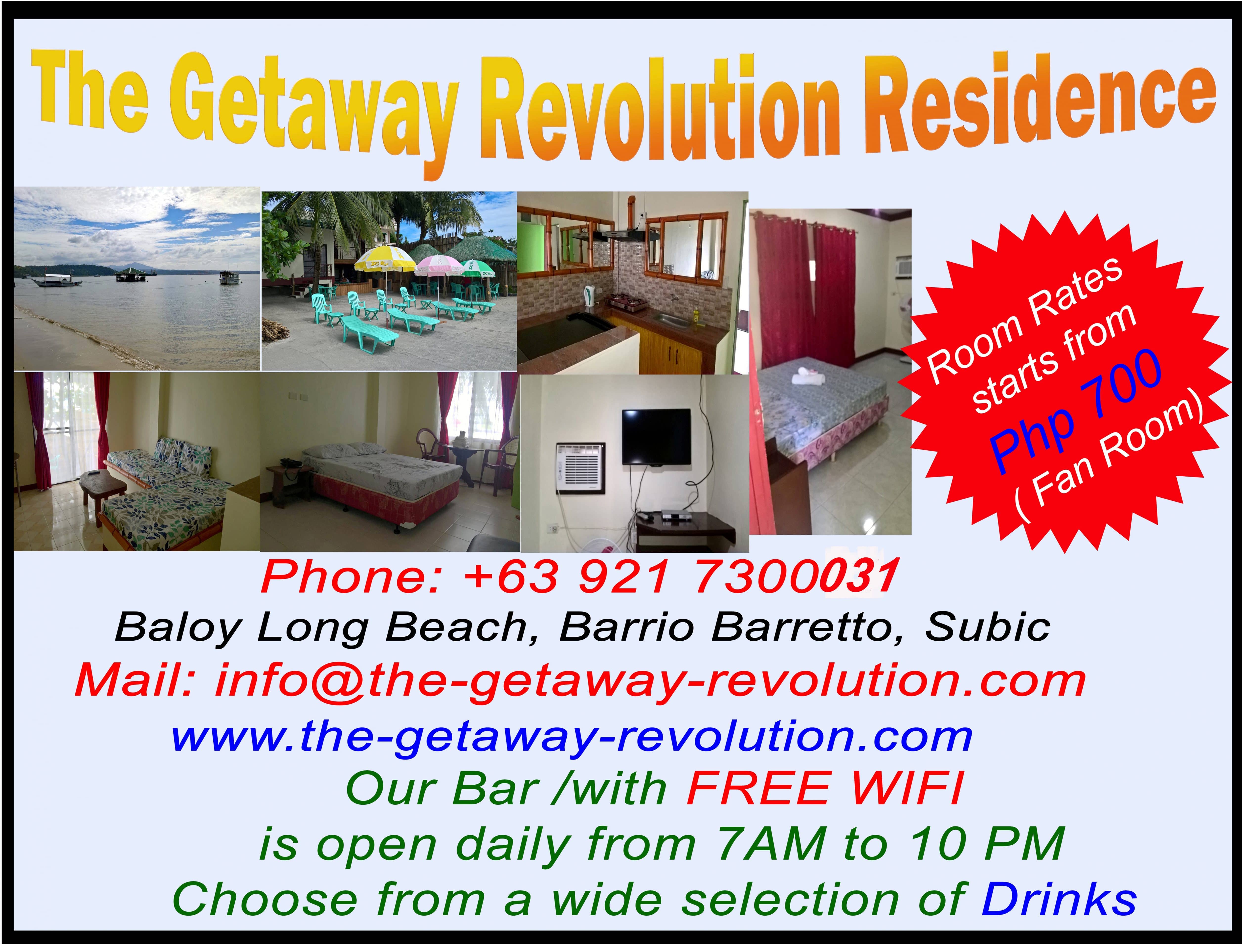 THE GETAWAY REVOLUTION RESIDENCE