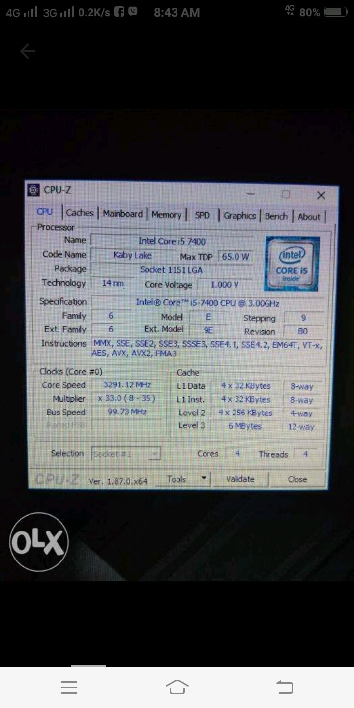 Intel i5 7th Gen Gaming Desktop Computer