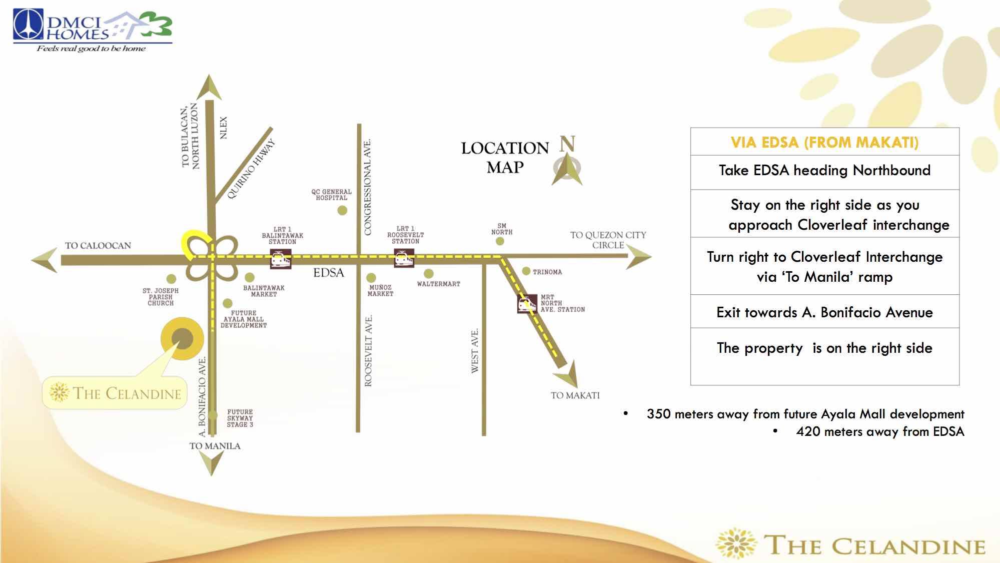 CONDO PROPERTY INVESTMENT NEAR CLOVERLEAF BALINTAWAK AND NLEX THE CELANDINE
