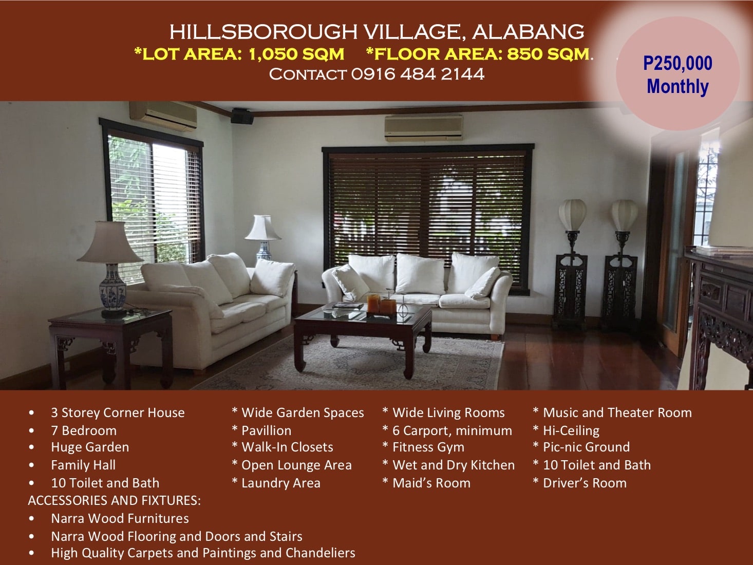 House and Lot For Lease / Sell