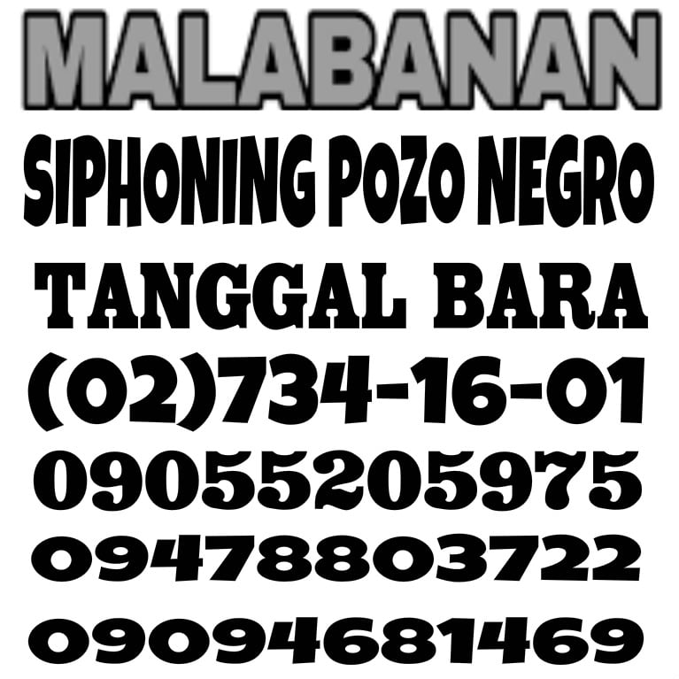 Malabanan Ssiphoning pozo negro and barado expert Services 7341601 09478803722