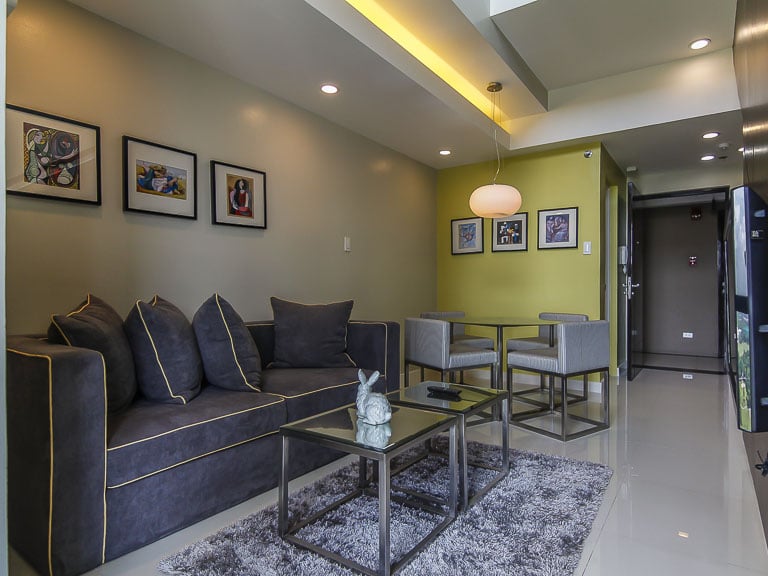 For Sale: One-bedroom, fully furnished apartment Nice furniture and lighting Complete