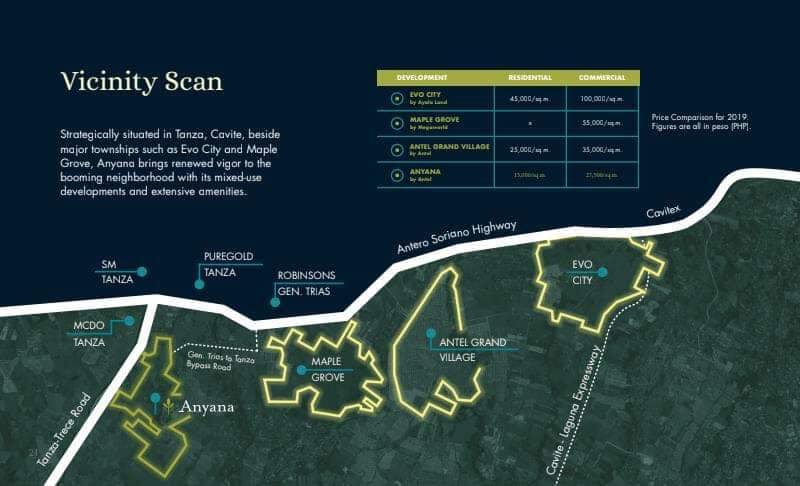 100 sqm Lot for Sale Anyana Bel Air Tanza Cavite