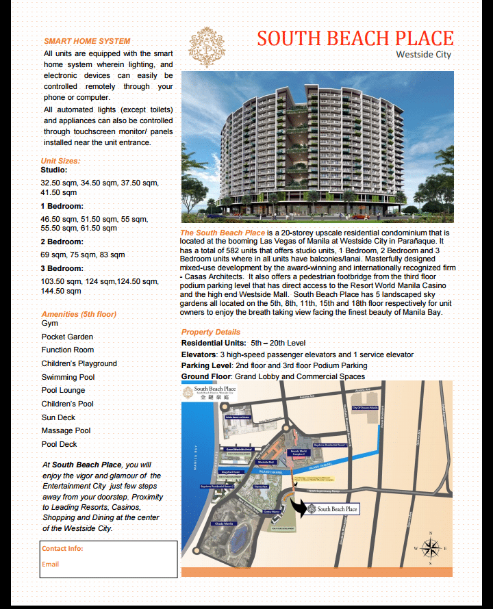 South Beach Place, Paranaque City