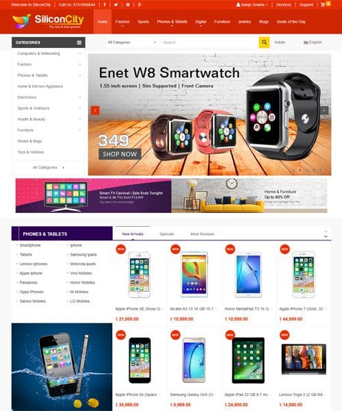 We can create you an amazing corporate website or online store.
