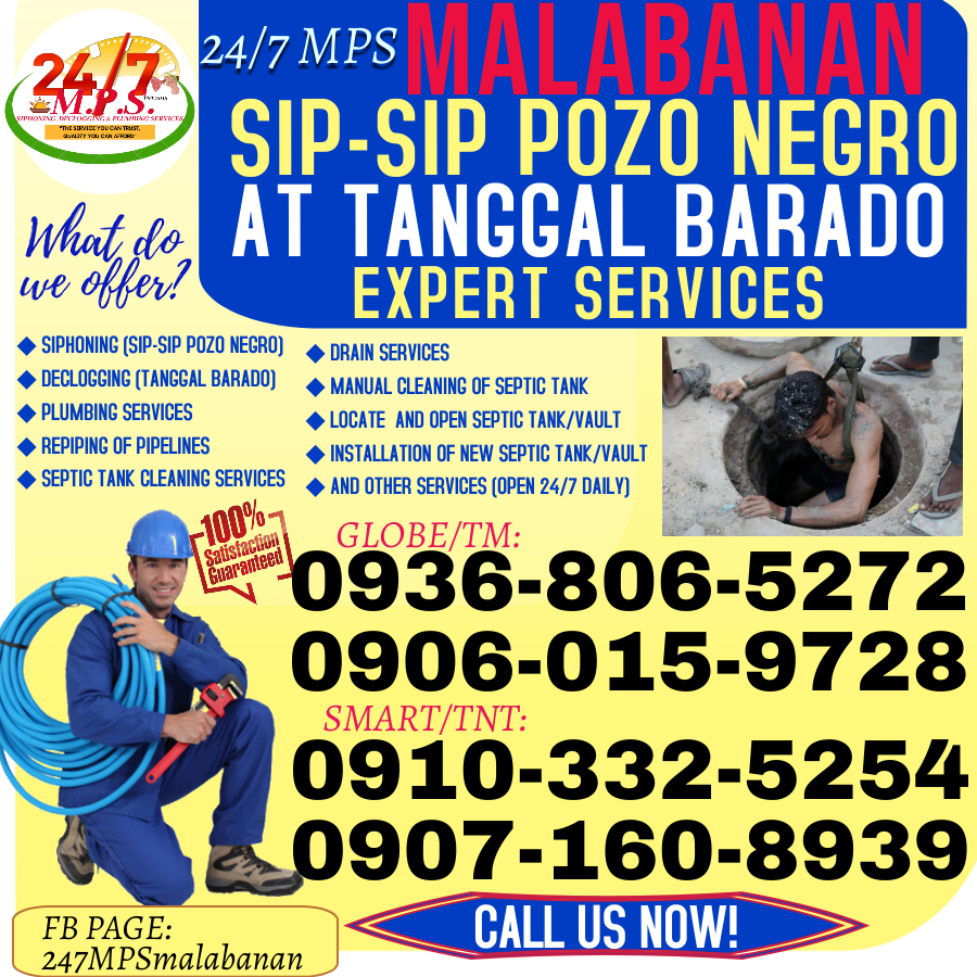 24/7 MALABANAN SIPHONING, DECLOGGING & PLUMBING SERVICES