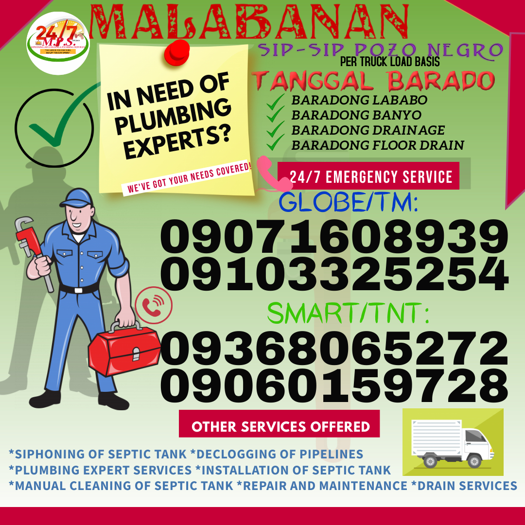 24/7 MPS MALABANAN SIPHONING, DECLOGGING & PLUMBING SERVICES